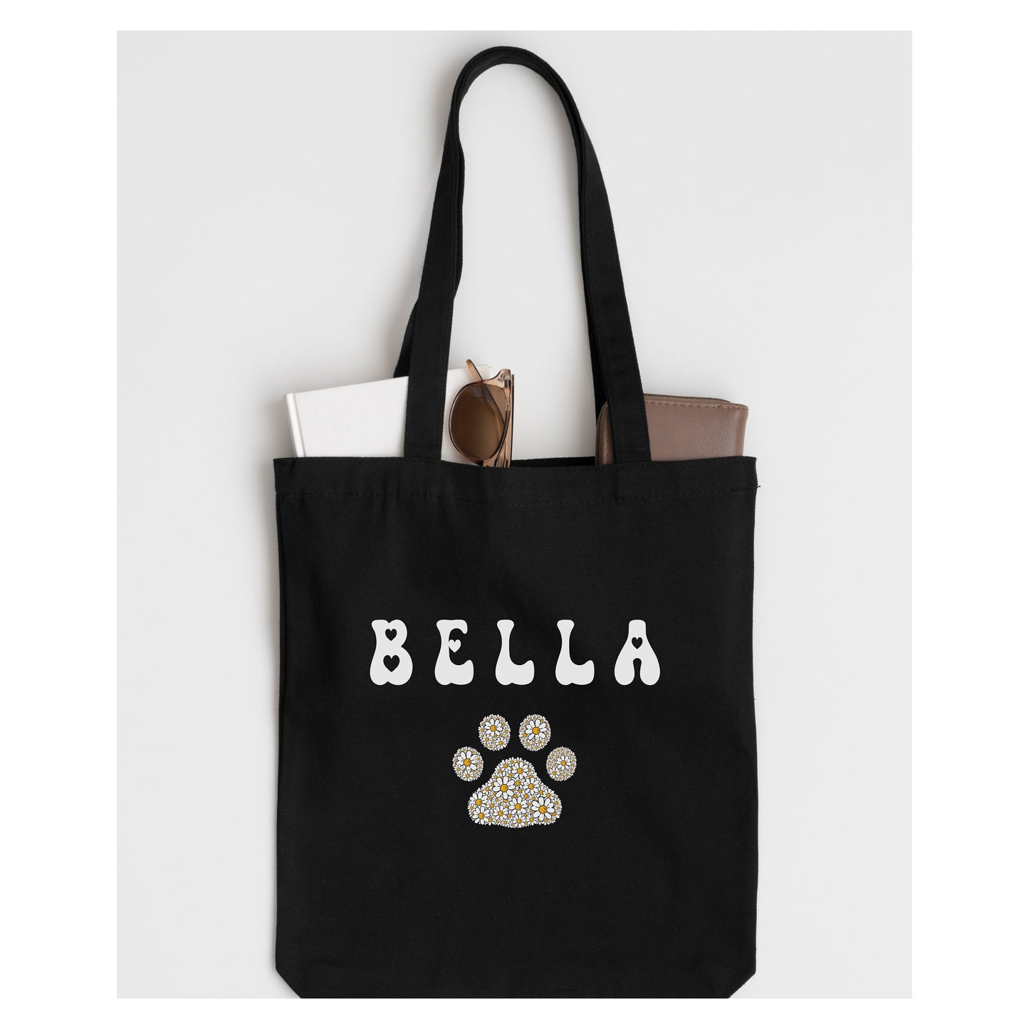 Personalized Dog Mom Gift Bag - Custom Pet Tote for Women - Cotton Canvas Unique Pet Overnight Bag - Cute Dog Lover Bag