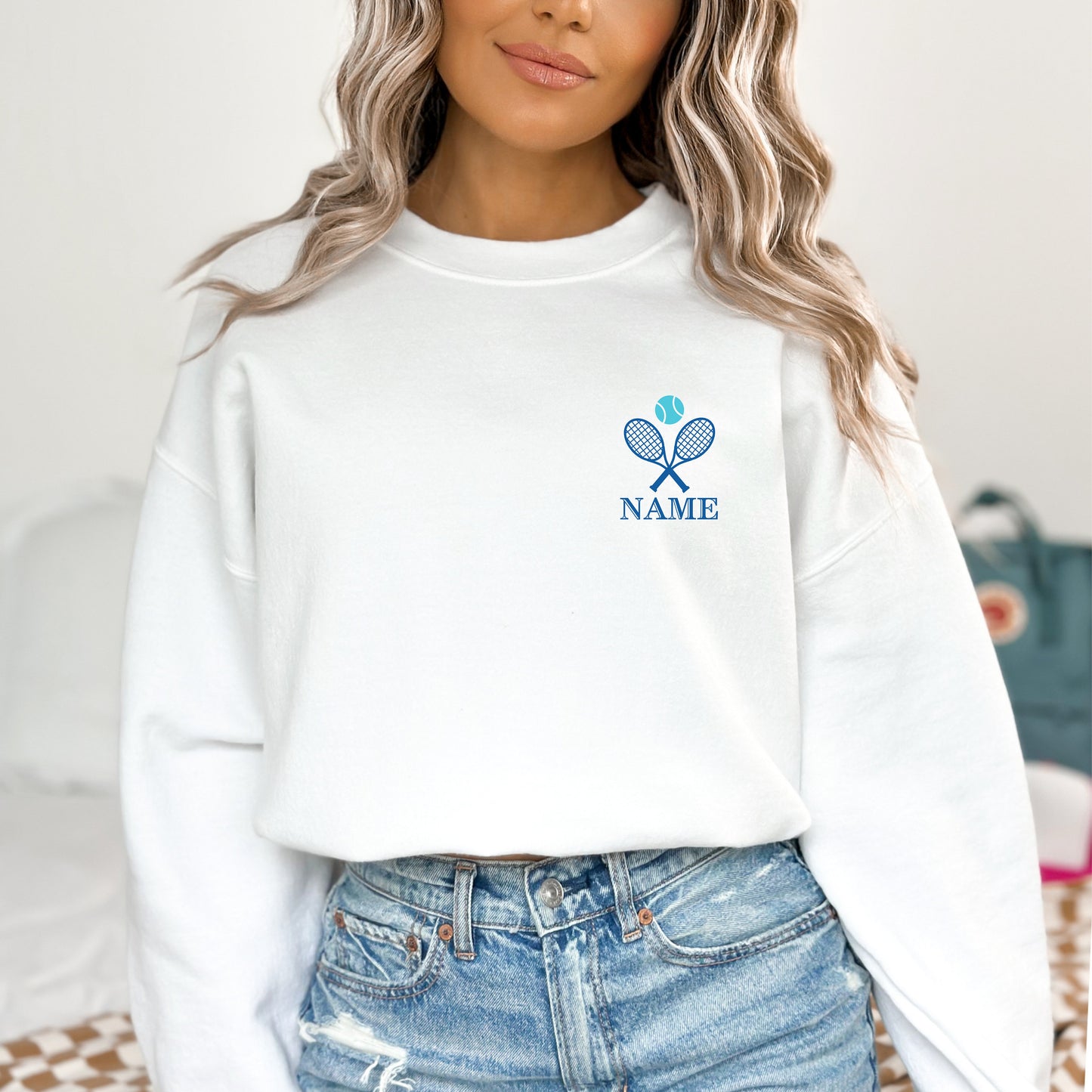 Custom Tennis Sweatshirt - Tennis Club or League Crewneck - Personalize Tennis Lover Gift - Tennis Team Shirt