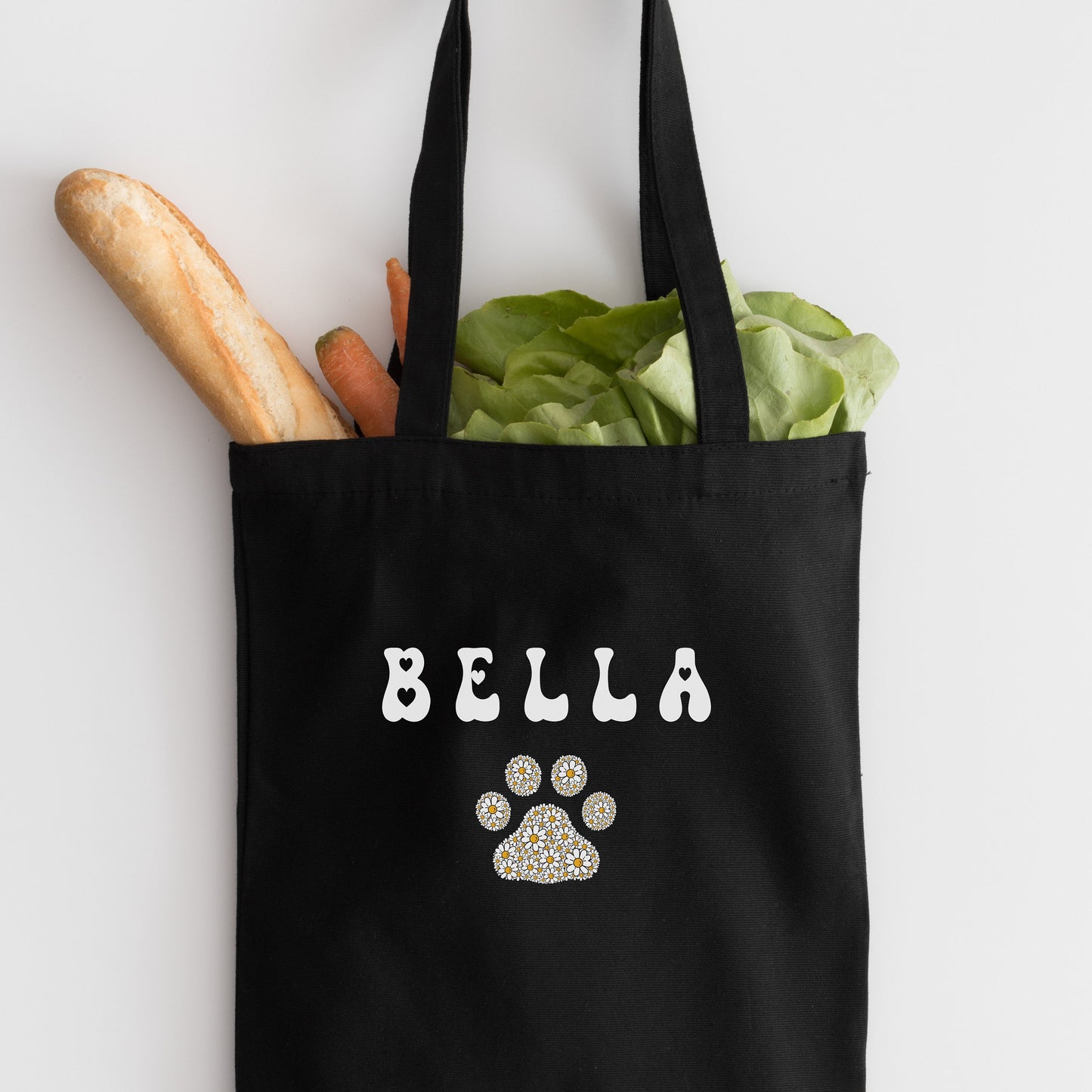 Personalized Dog Mom Gift Bag - Custom Pet Tote for Women - Cotton Canvas Unique Pet Overnight Bag - Cute Dog Lover Bag