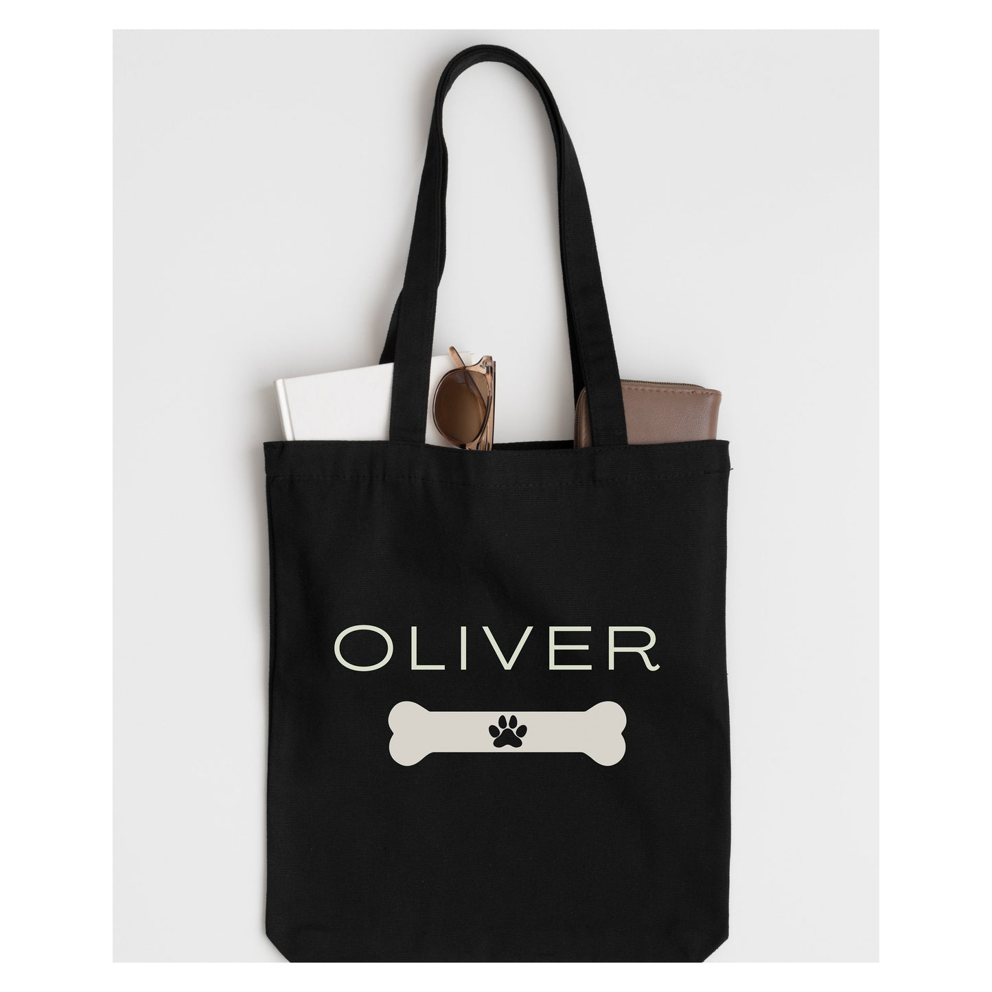 Personalized Pet Gift Tote Bag - Custom Pet Tote for Women - Cotton Canvas Unique Pet Overnight Bag - Cute Dog Lover Bag