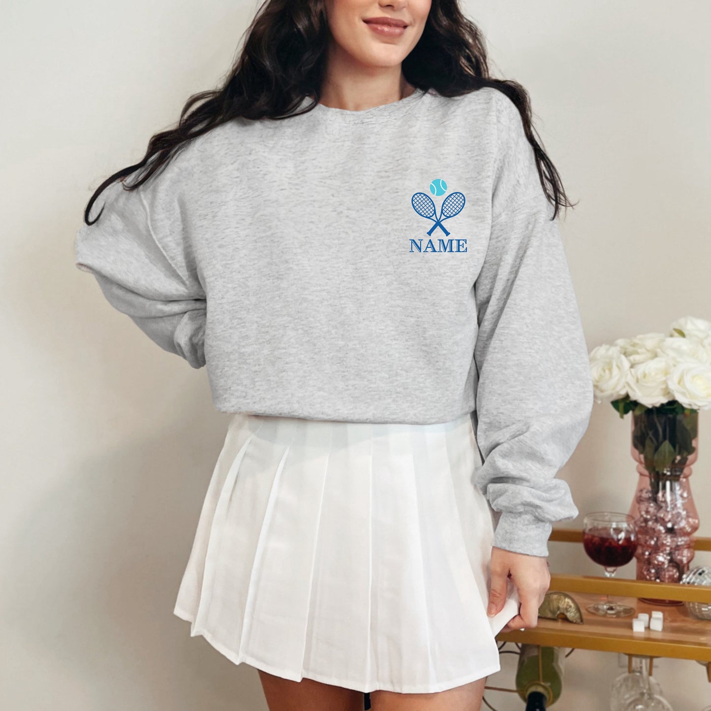 Custom Tennis Sweatshirt - Tennis Club or League Crewneck - Personalize Tennis Lover Gift - Tennis Team Shirt