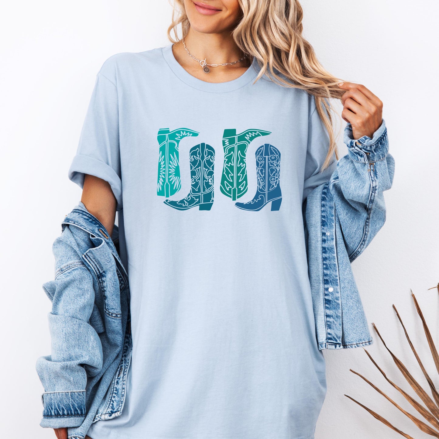 Cowboy Boots Western Shirt, Country Concert Tee, Rodeo Graphic Tee, Vintage Western T-Shirt, Bella Canvas Cowgirl Outfit