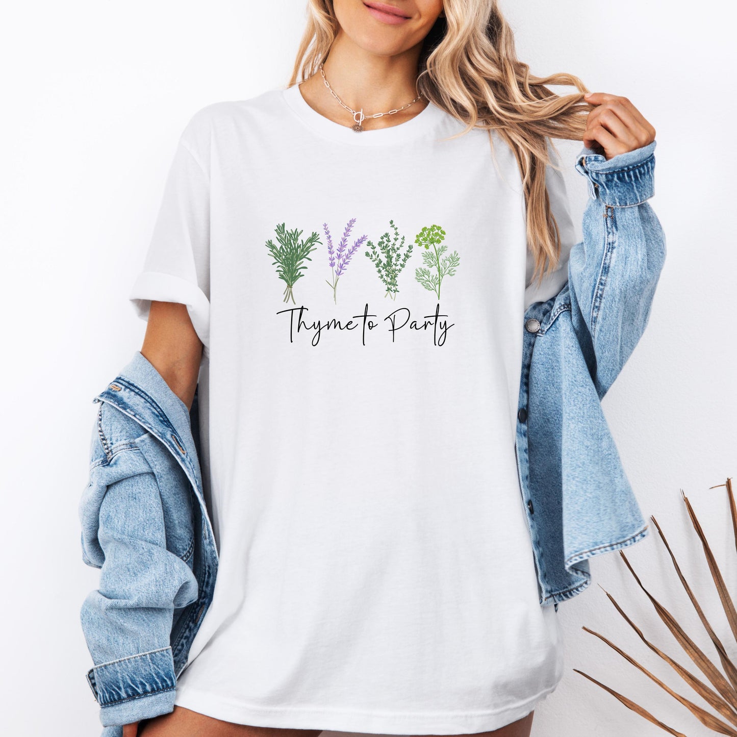 Thyme to Party Shirt - Funny Herb Lover Tee - Gardening Gift for Her - Plant Grower T-Shirt - Herb Grower Shirt