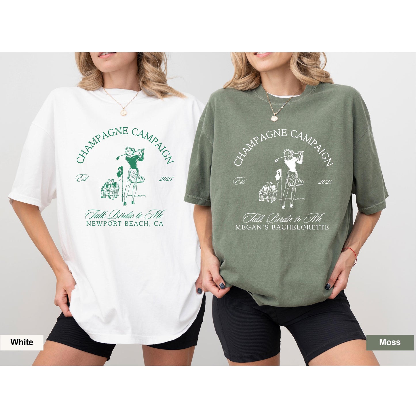 Talk Birdie to Me Shirt, Golf Bachelorette Party Tee, Custom Bride to Be Shirt, Girls Golf Weekend, Country Club Aesthetic Crewneck