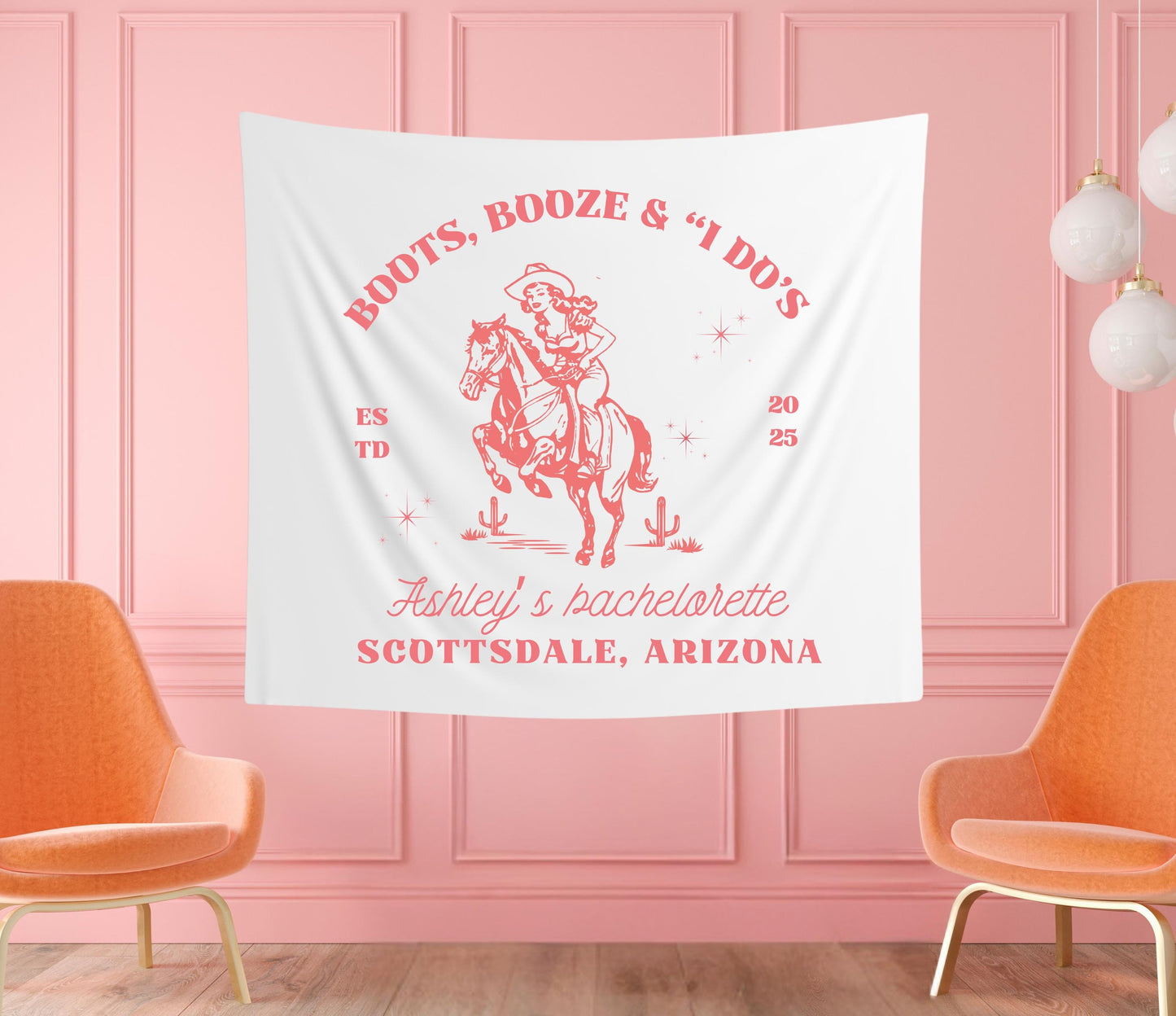 Boots Booze and I Do’s Bachelorette Banner | Western Party Decor | Last Rodeo Bride-to-Be Tapestry | Custom Cowgirl Sign