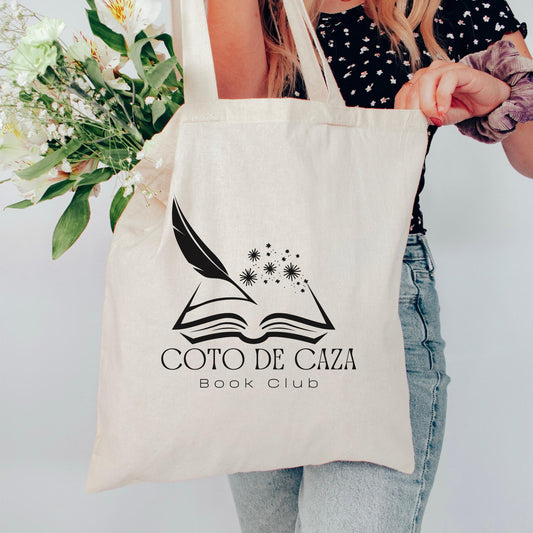 Personalized Book Club Tote | Custom Reading Bag | Book Lover Gift | Library Tote – Two Colors