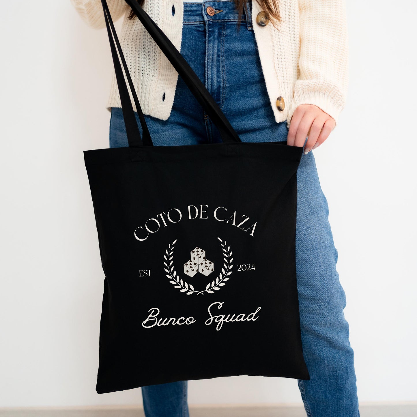 Custom Bunco Club Bag, Bunco Group Gift, Bunco Team Gift, Personalized Tote Bag for Bunco Group