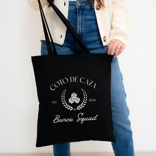 Custom Bunco Club Bag, Bunco Group Gift, Bunco Team Gift, Personalized Tote Bag for Bunco Group