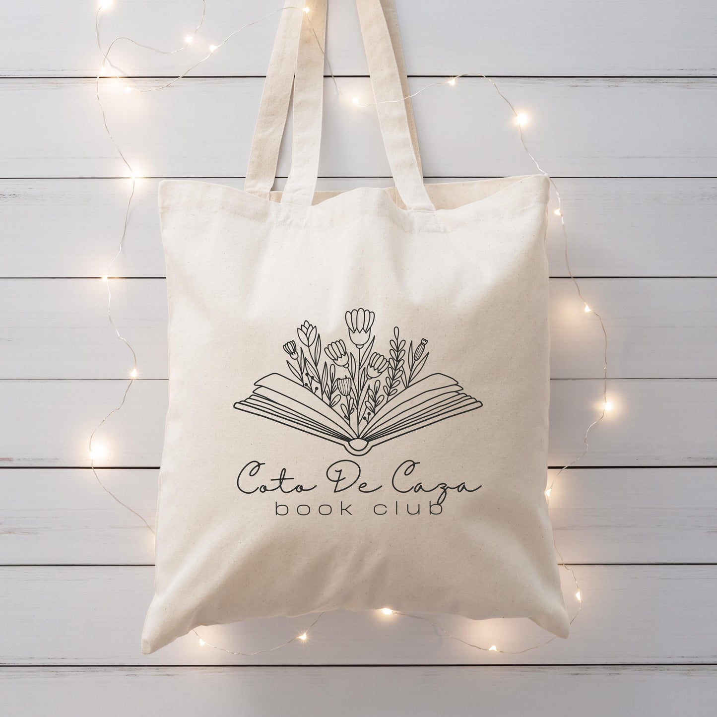 Personalized Book Club Tote | Custom Library Bag | Book Lover Gift | Reading Club Canvas Bag