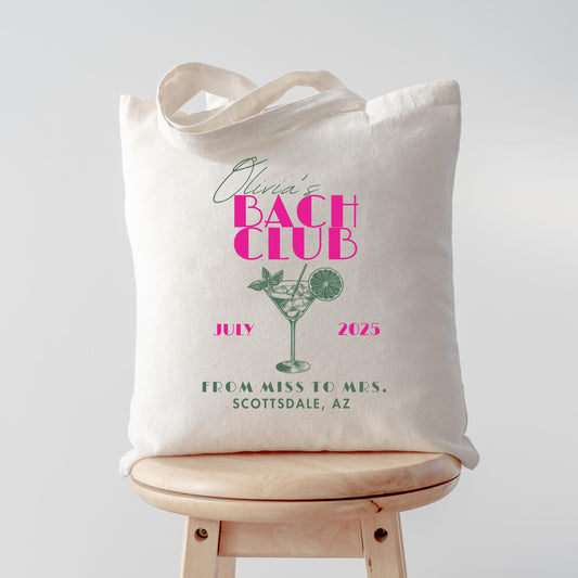 Custom Bachelorette Tote, Fun Bride Squad Gift Bag, Custom Girls Trip Favor, Tropical Bachelorette Party Tote, Personalized Beach Bag