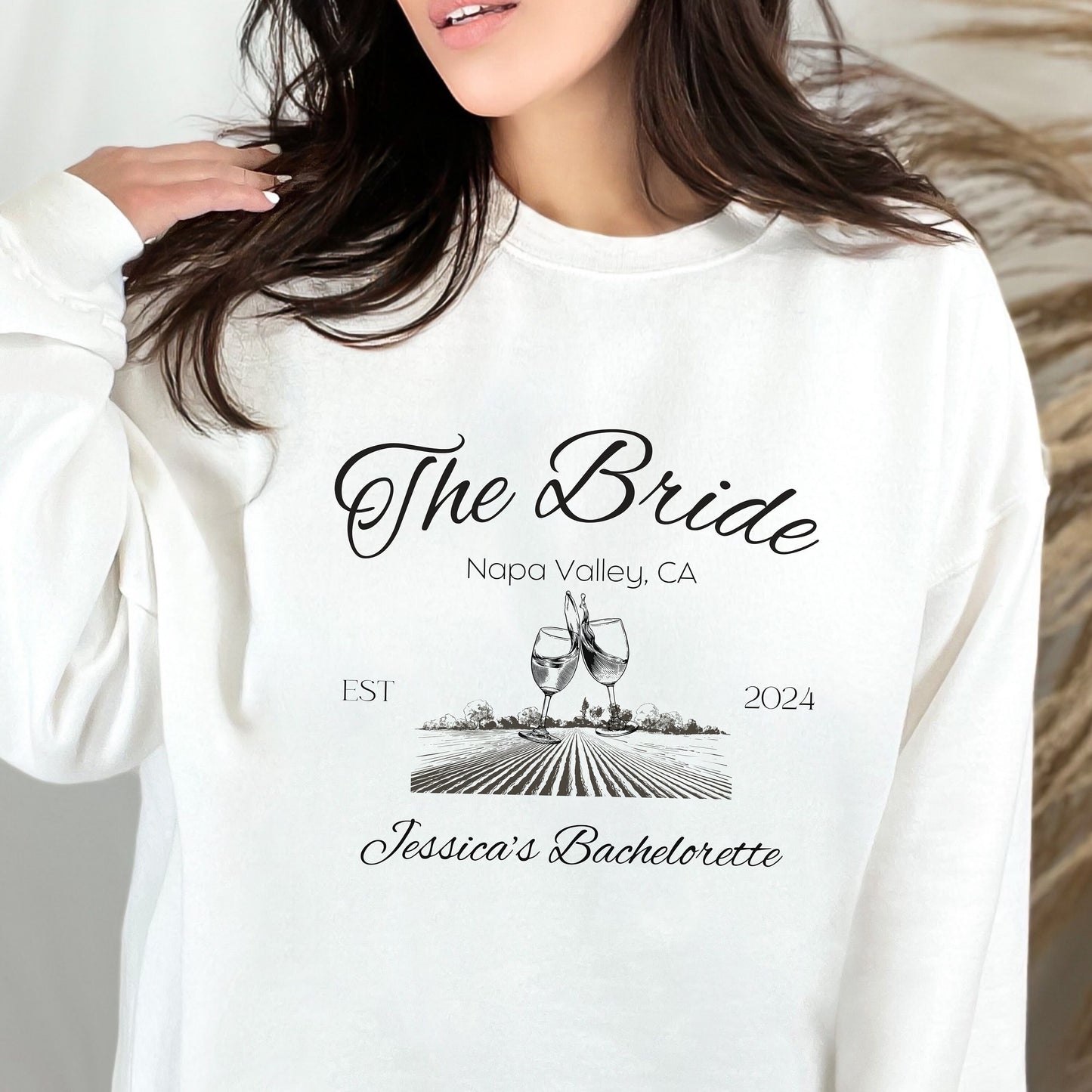 Custom Bachelorette Party Shirts, Napa Valley Bachelorette, Bach Party Sweatshirt, Custom Bride Shirt, Bridal Party Shirt 2024,