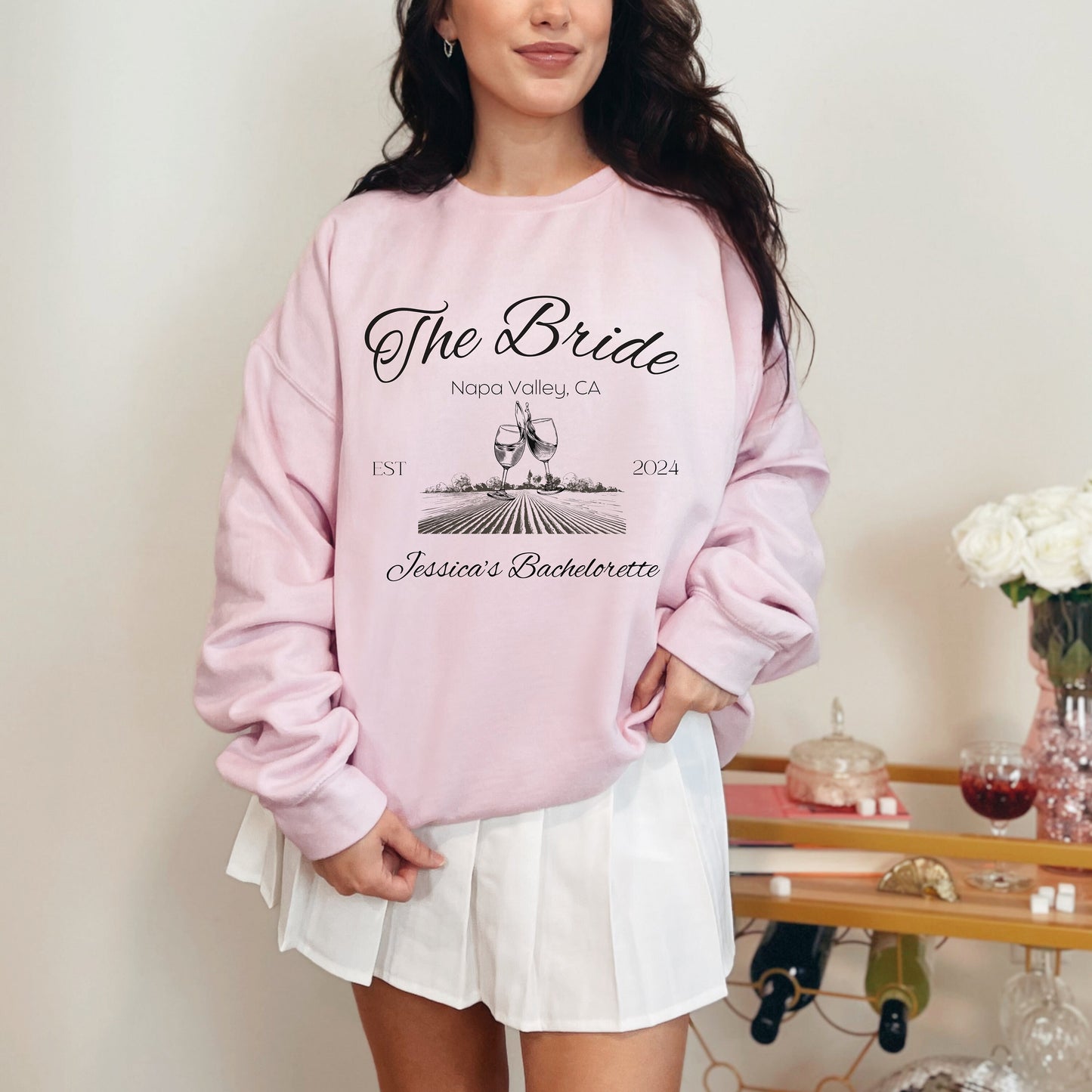Custom Bachelorette Party Shirts, Napa Valley Bachelorette, Bach Party Sweatshirt, Custom Bride Shirt, Bridal Party Shirt 2024,