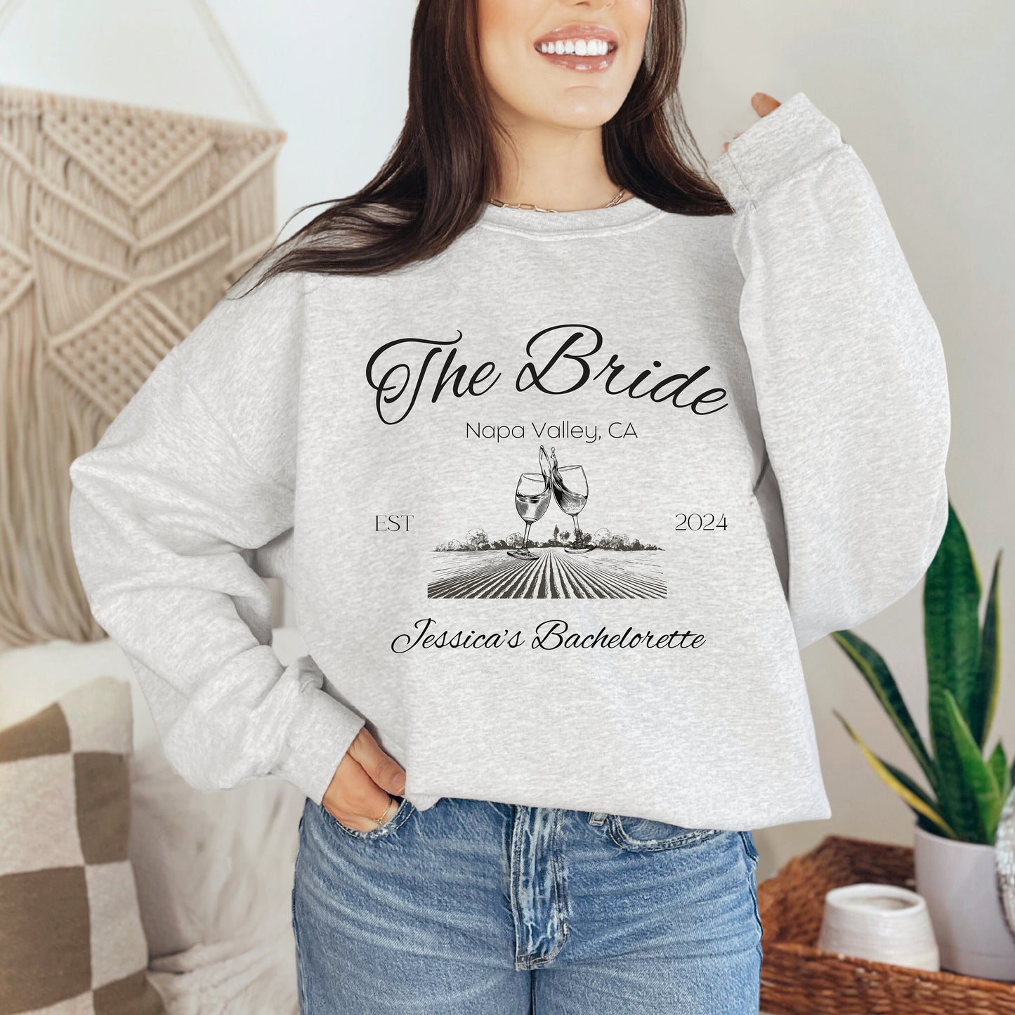 Custom Bachelorette Party Shirts, Napa Valley Bachelorette, Bach Party Sweatshirt, Custom Bride Shirt, Bridal Party Shirt 2024,
