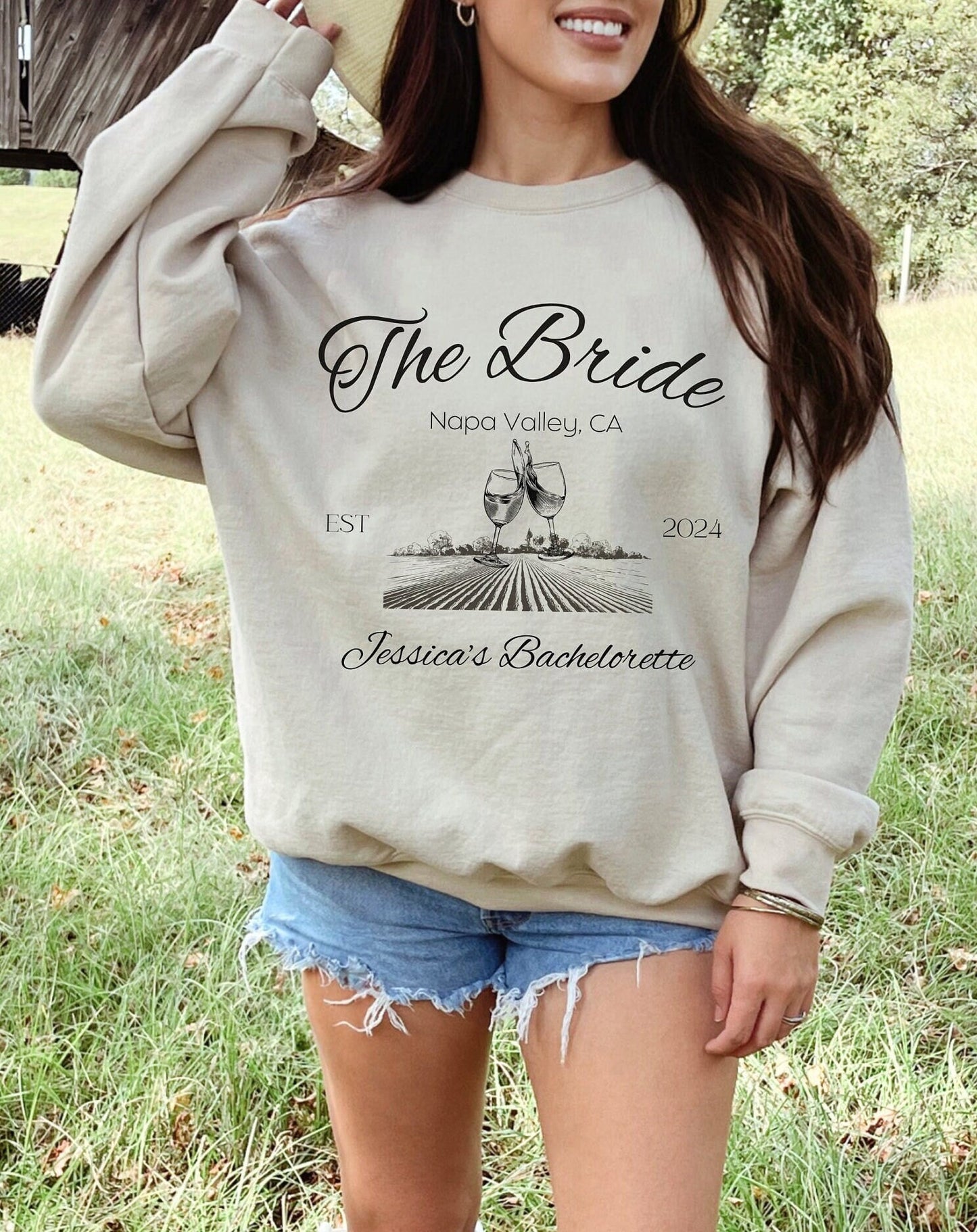 Custom Bachelorette Party Shirts, Napa Valley Bachelorette, Bach Party Sweatshirt, Custom Bride Shirt, Bridal Party Shirt 2024,