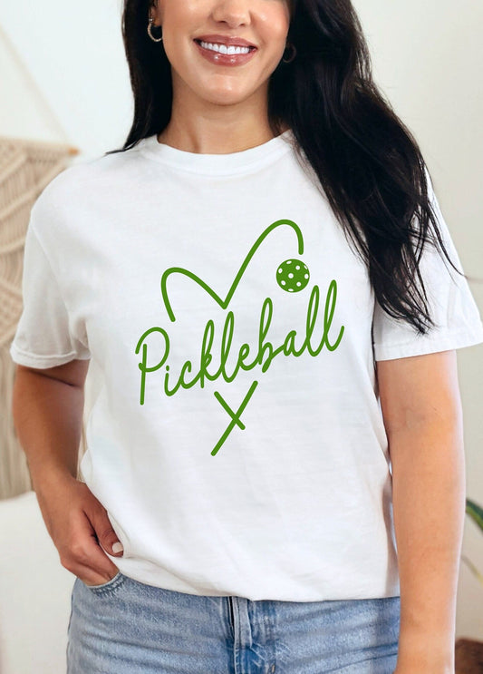 Pickleball Shirt, Unisex Pickleball Shirt, Heart Pickleball Shirt, Pickleball Team Shirt, Team Pickleball Crewneck