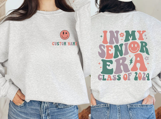 Custom Senior 2024 Sweatshirt, Personalized Senior 2024 Crewneck, Senior Crewneck, Graduation Crewneck, Graduate 2024, Custom 2024 Senior