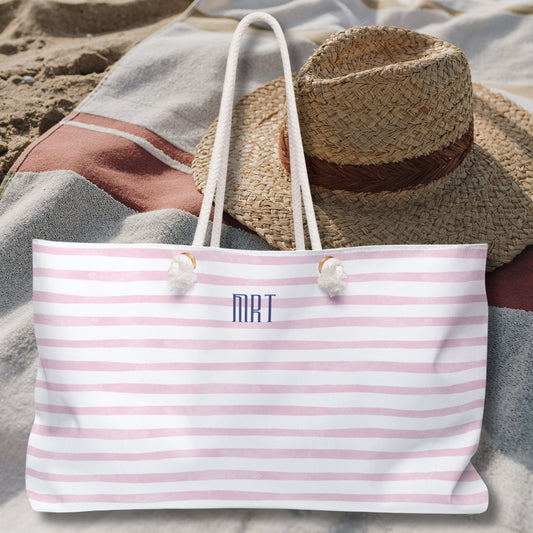 Personalized Beach Bag Tote Gift for Her, Monogrammed Gift Bag, Girl's Trip Bag, Party Favor Tote, Vacation or Weekend Getaway Tote